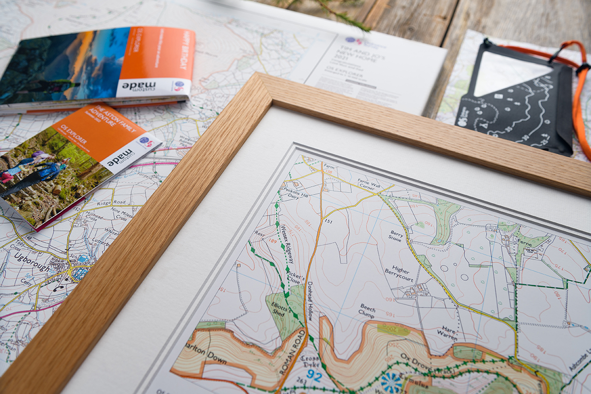 Custom Made Personalise Framed, Folded and Mini maps