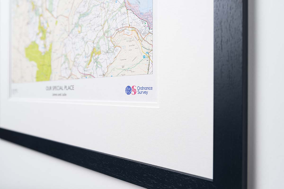 Custom Made Framed Personalised Map