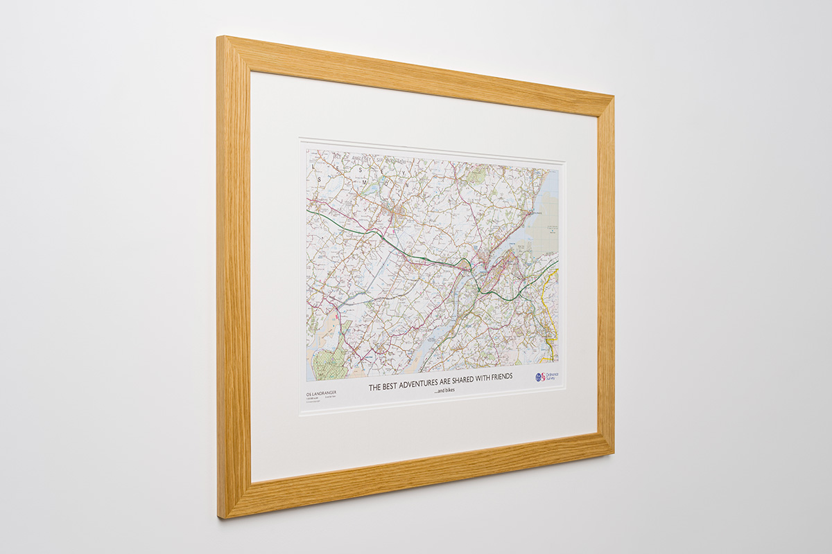 Custom Made Framed Map