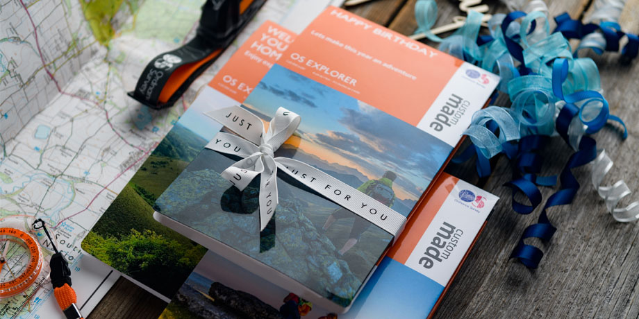 Gift wrapped custom made personalised birthday map