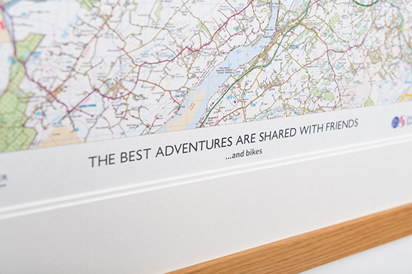 Framed Custom Made personalised map