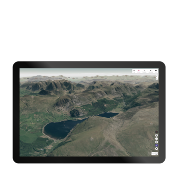 Aerial 3D mode in OS Maps web