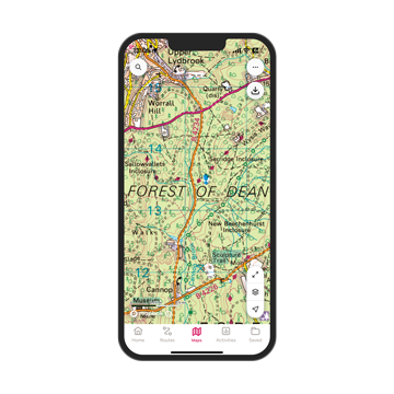 OS Maps showing detailed mapping