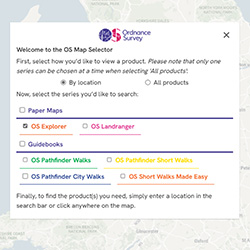 Select a product series and viewing option screenshot