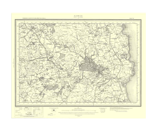 Reproduction historical map