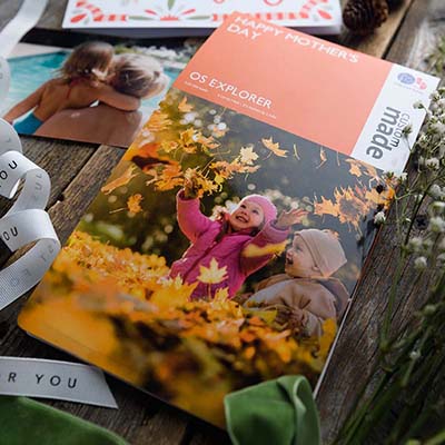 Folded Personalised OS paper map