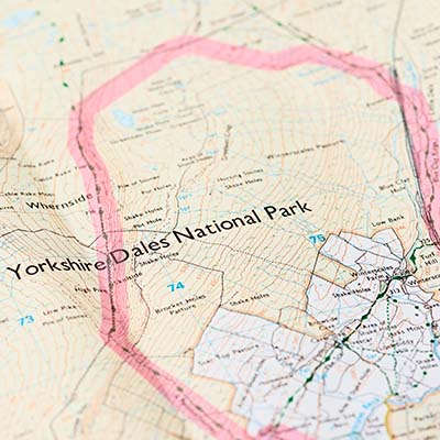 Map Showing a route line