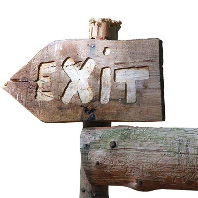 Exit signpost