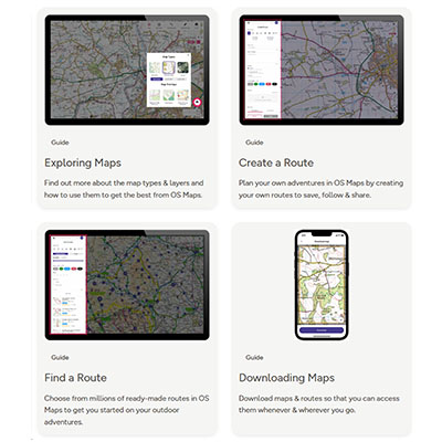 Image of part of the support page
